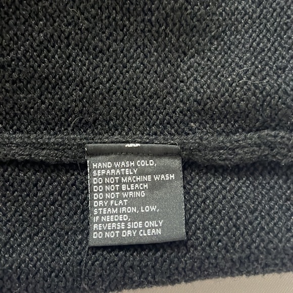 Vintage Erika Black Embroidered Beaded Winter Snow Ice Skater Cardigan Full Zip - Picture 10 of 10